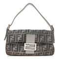 Metallic Lurex Zucca Vitello Baguette Argento