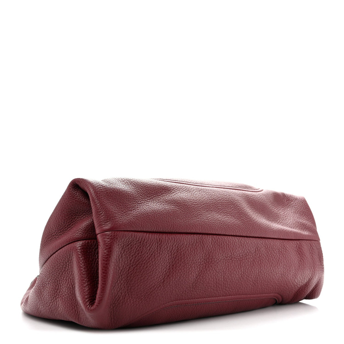 Grained Calfskin Softbit Maxi Shoulder Bag Rosso Ancora