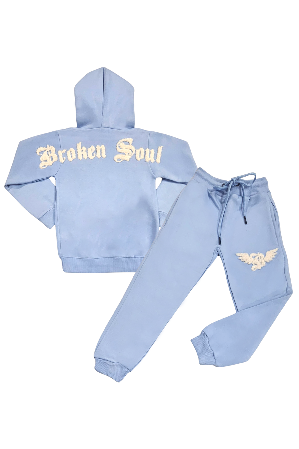 Kids "BROKEN SOUL" Hoodie and Jogger Set