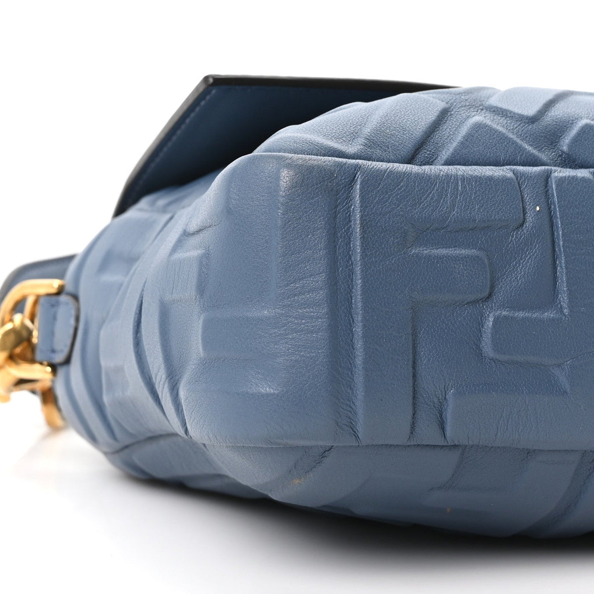 Nappa FF 1974 Embossed Baguette Mirto