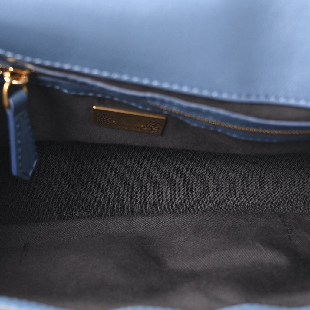 Nappa FF 1974 Embossed Baguette Mirto