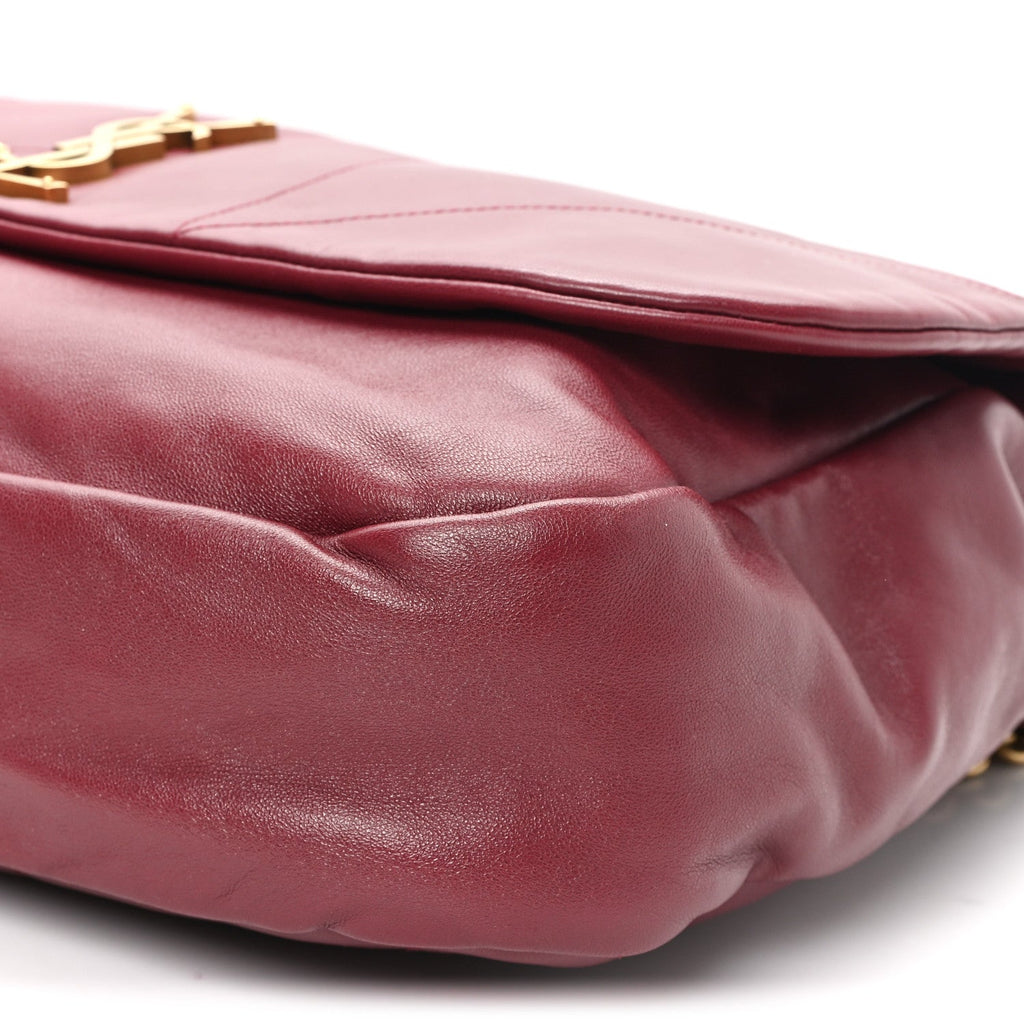 Lambskin Matelasse Monogram Large Jamie 4.3 New Dark Bordeaux