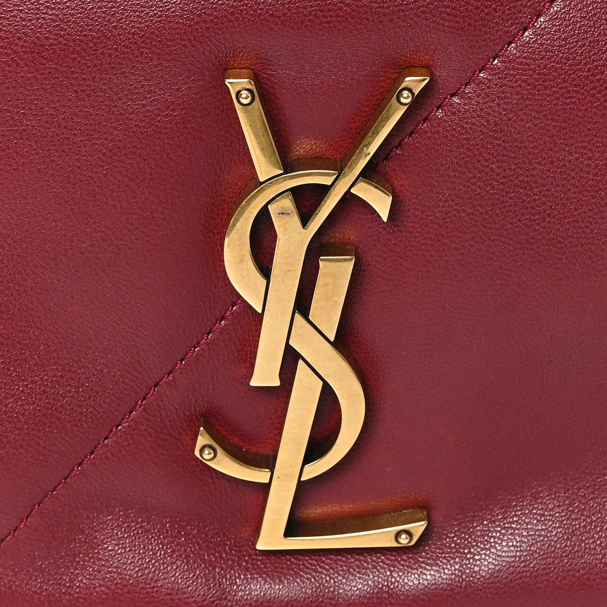 Lambskin Matelasse Monogram Large Jamie 4.3 New Dark Bordeaux