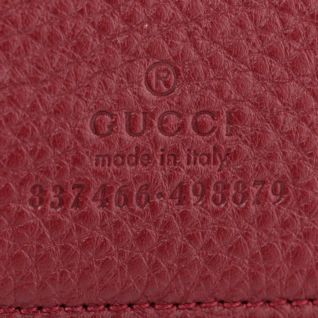 Grained Calfskin Softbit Maxi Shoulder Bag Rosso Ancora