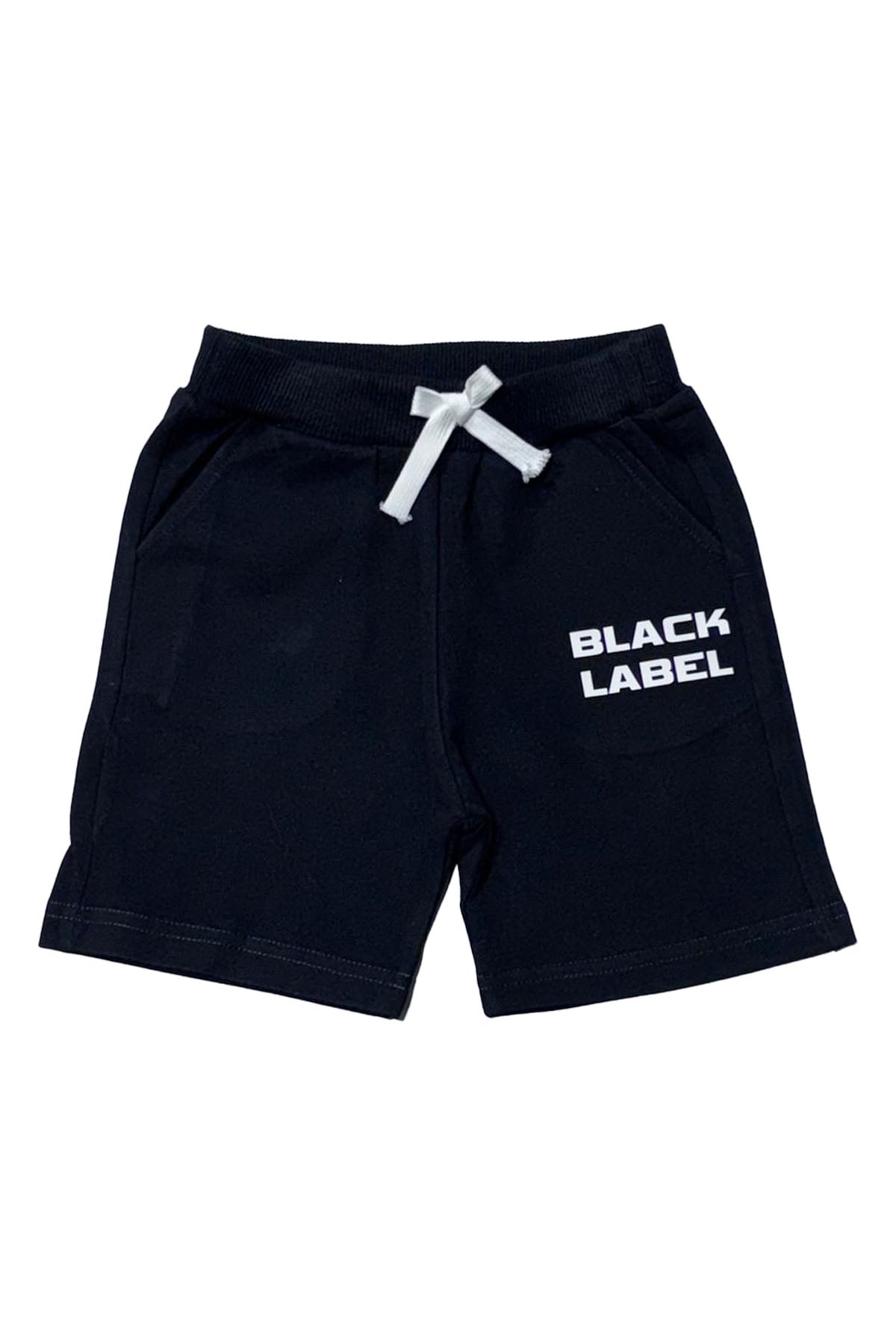 Kids Black Label BL6 White Silicone Cotton Shorts