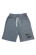 Kids Black Label Dept Black Silicone Cotton Shorts