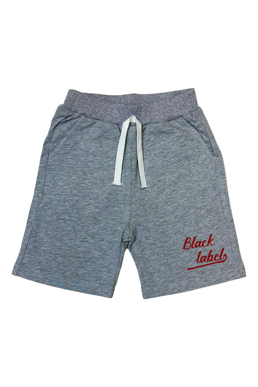 Kids Black Label Dept Red Silicone Cotton Shorts