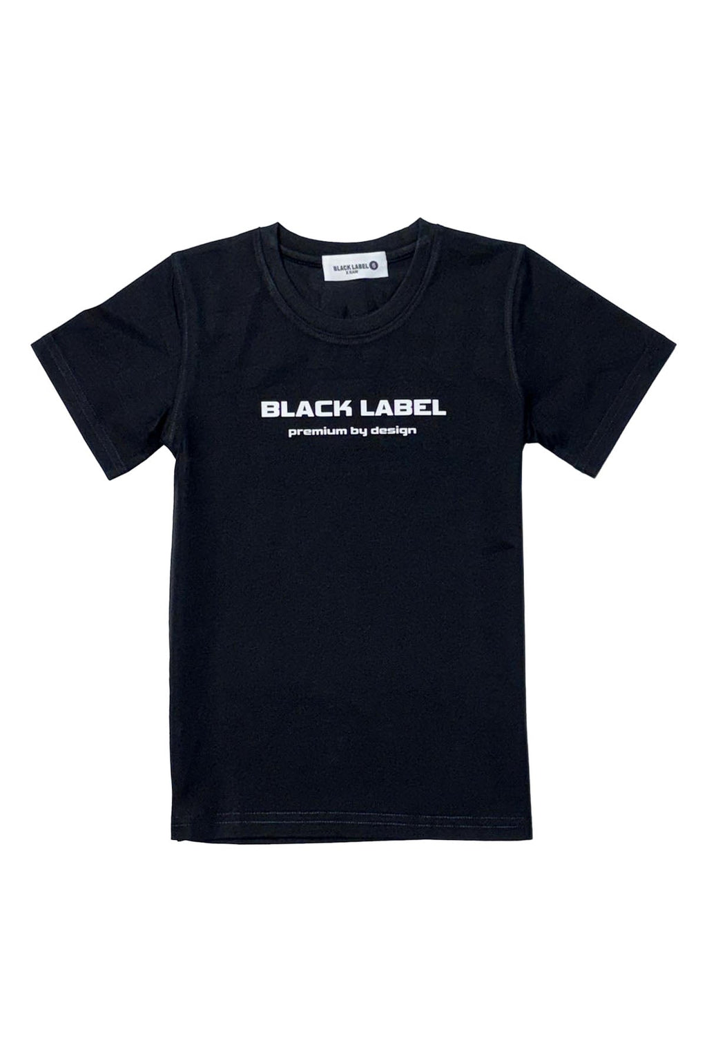 Kids Black Label BL6 White Silicone Crew Neck T-Shirt