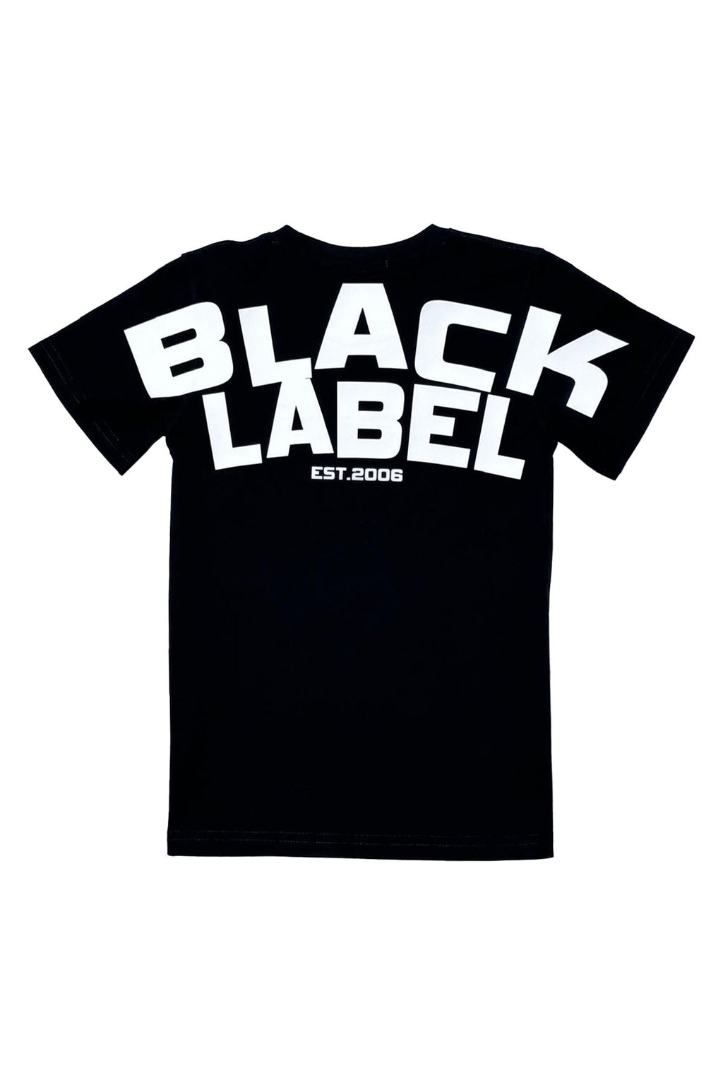 Kids Black Label BL6 White Silicone Crew Neck T-Shirt