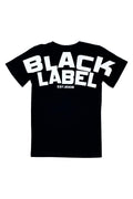 Kids Black Label BL6 White Silicone Crew Neck T-Shirt