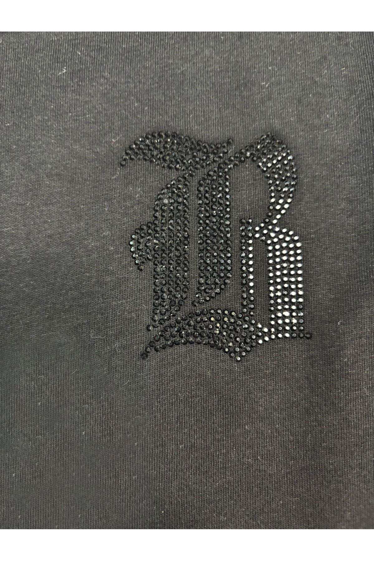 Kids Black Label Black Bling Crew Neck T-Shirt