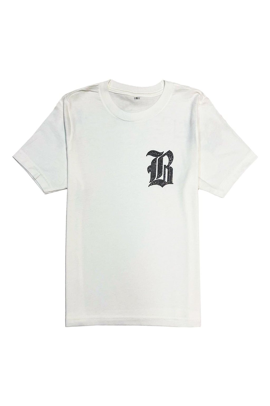 Kids Black Label Black Bling Crew Neck T-Shirt