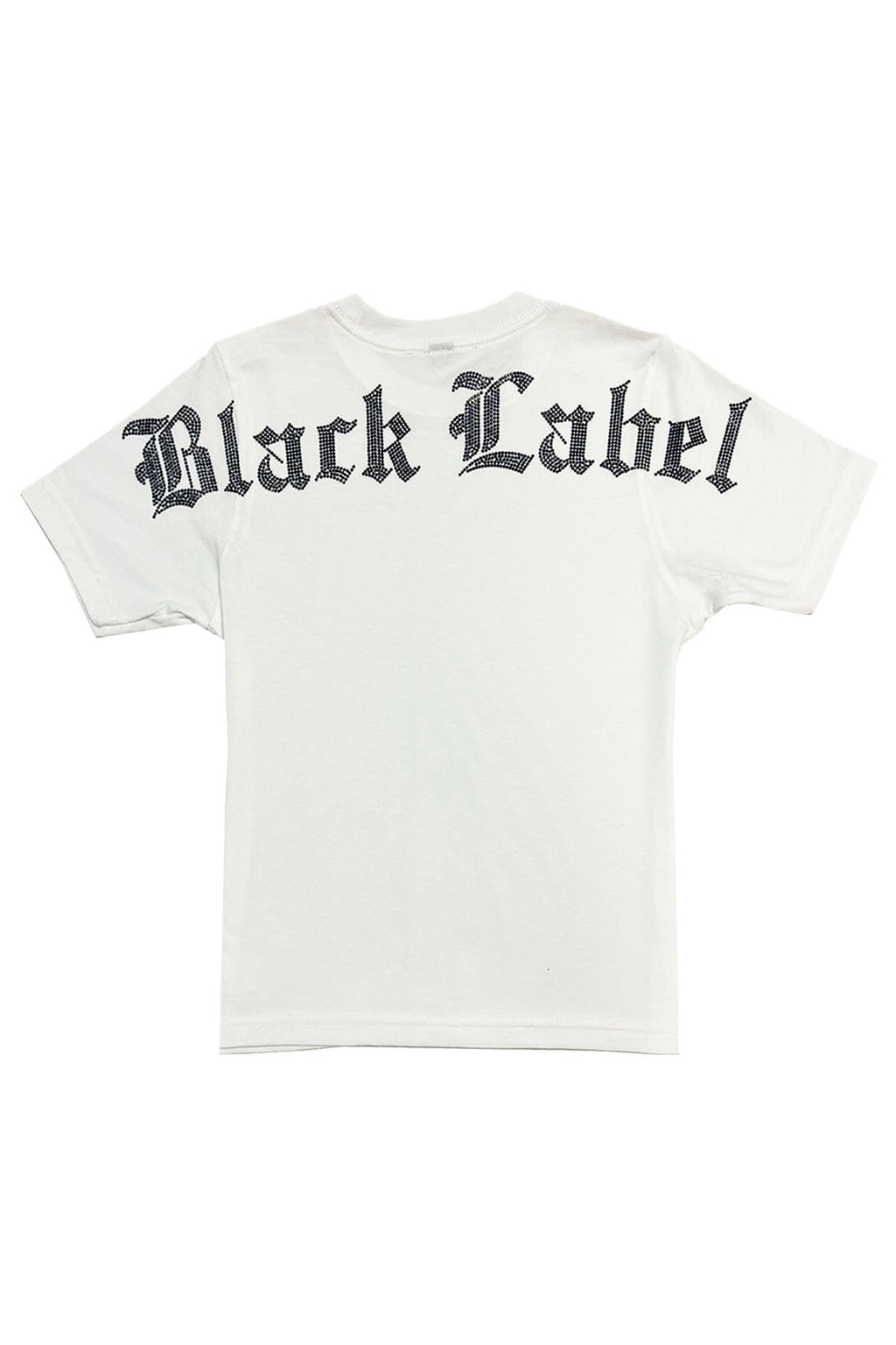 Kids Black Label Black Bling Crew Neck T-Shirt