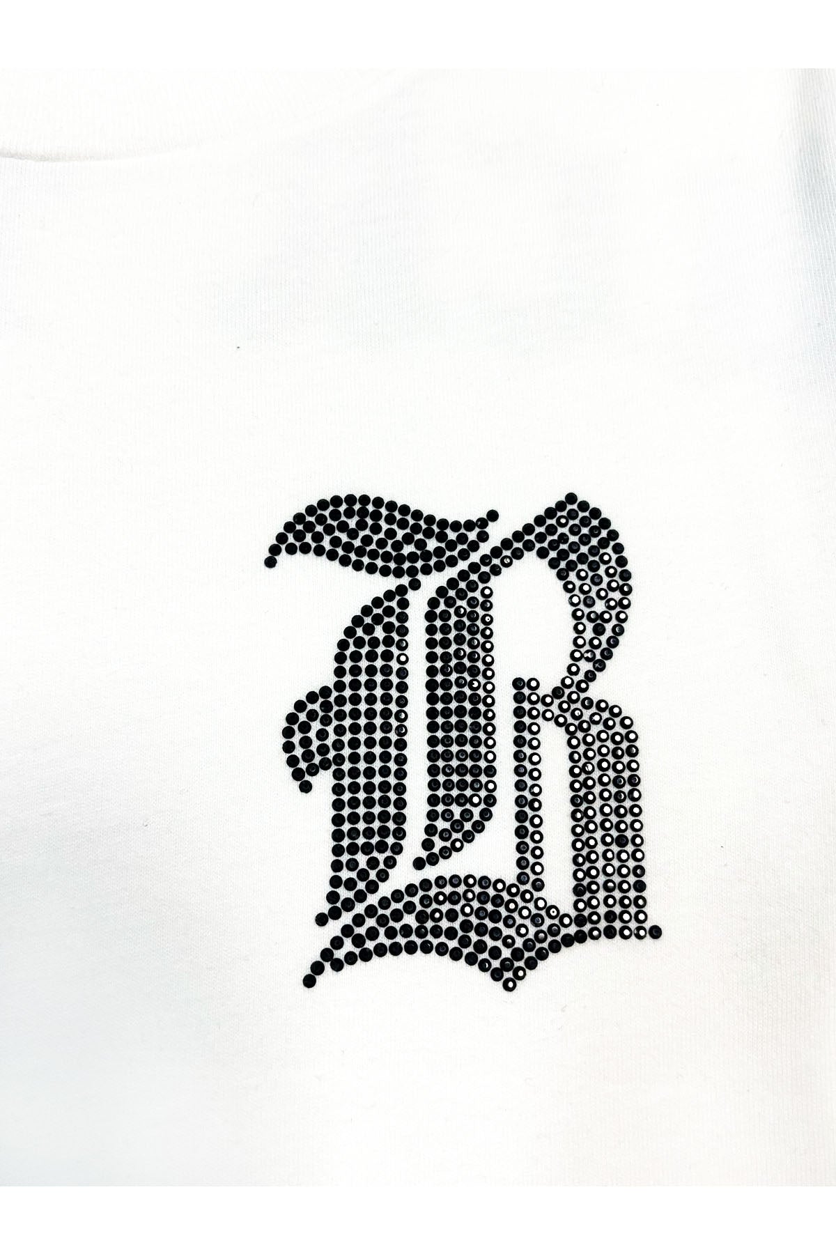 Kids Black Label Black Bling Crew Neck T-Shirt