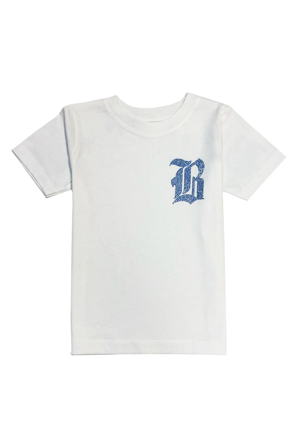 Kids Black Label Light Blue Bling Crew Neck T-Shirt