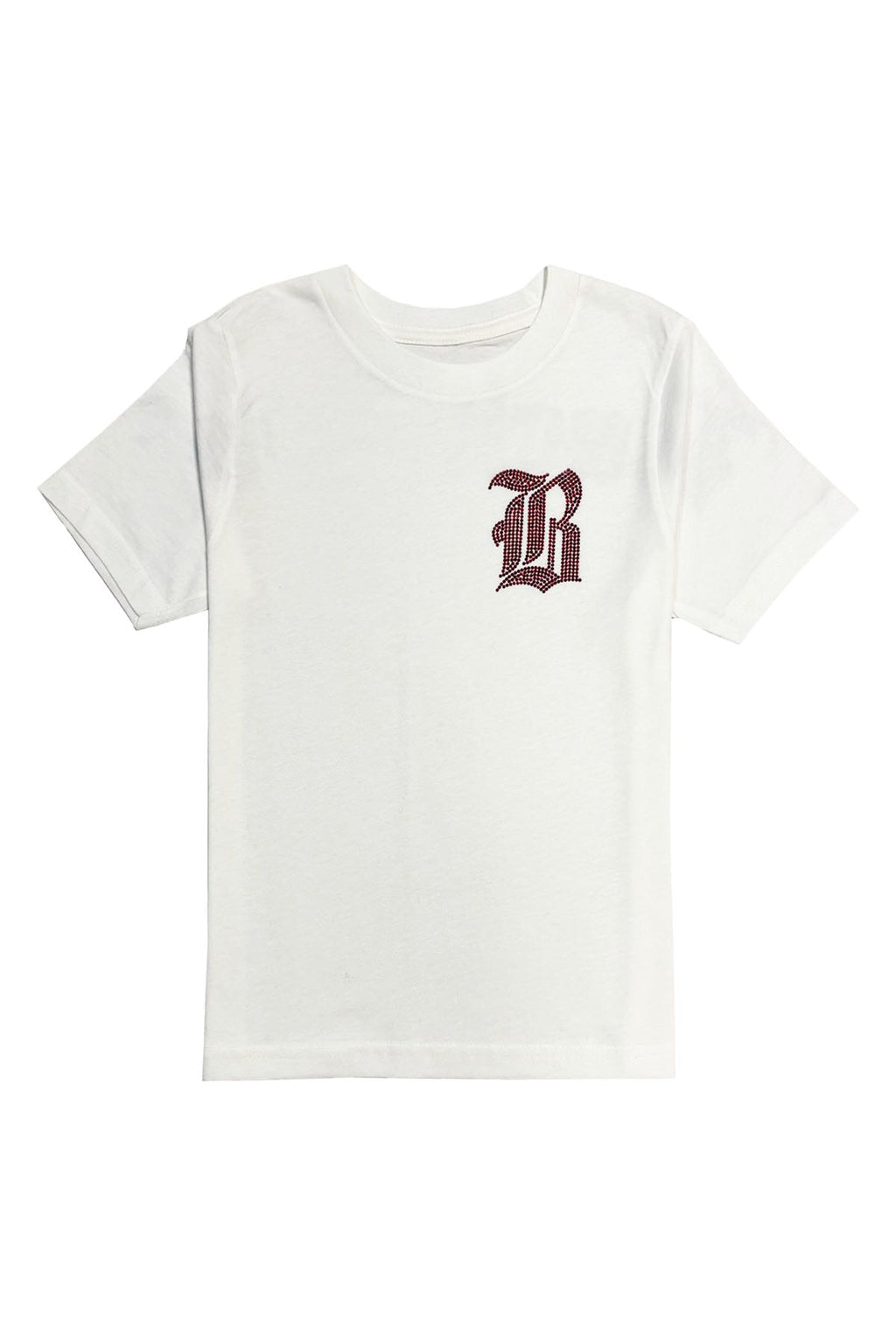Kids Black Label Red Bling Crew Neck T-Shirt