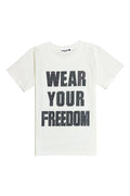 Kids Black Label Freedom Black Bling Crew Neck T-Shirt