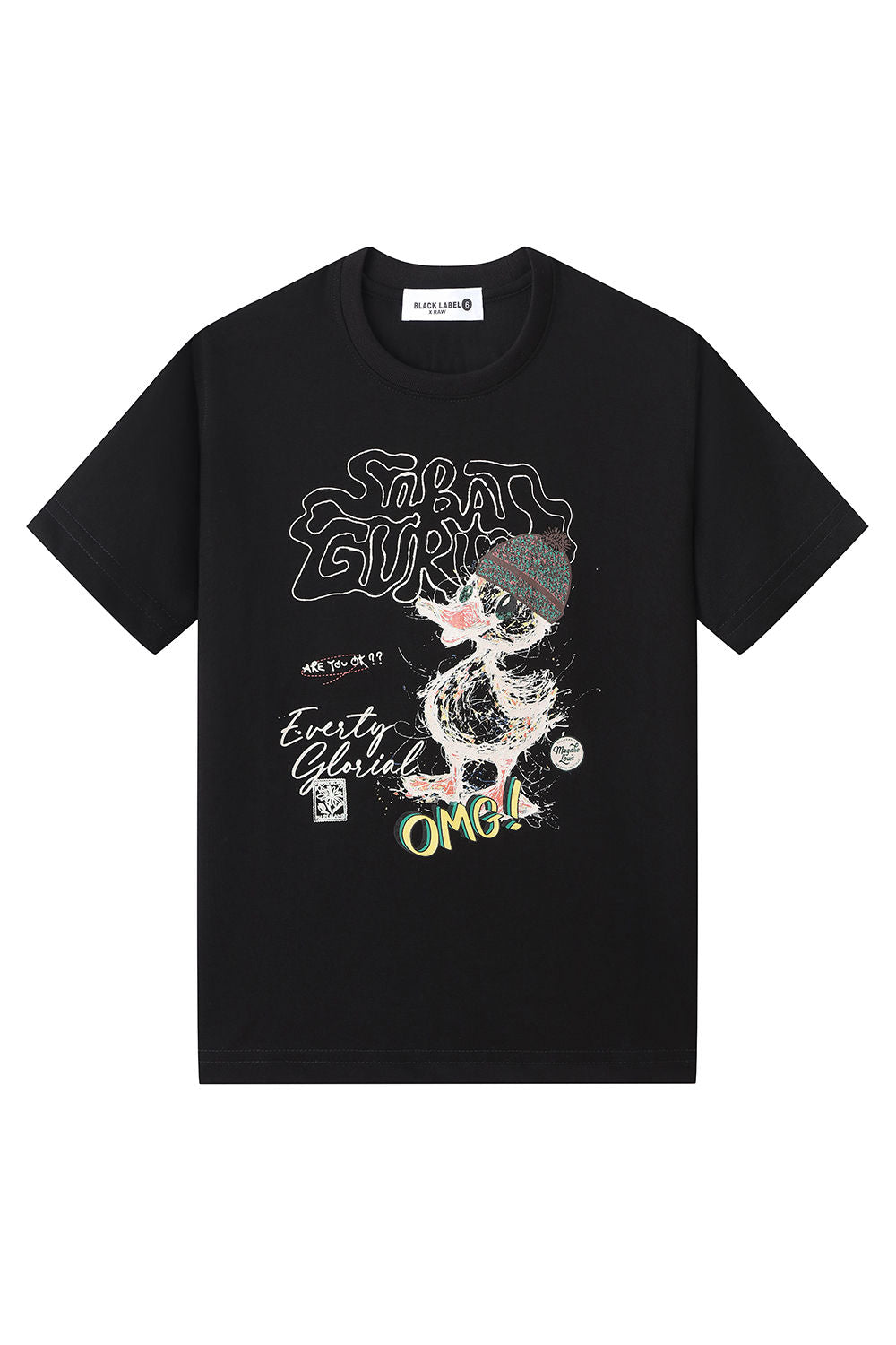 Kids Black Label "OMG" Crew Neck T-Shirt