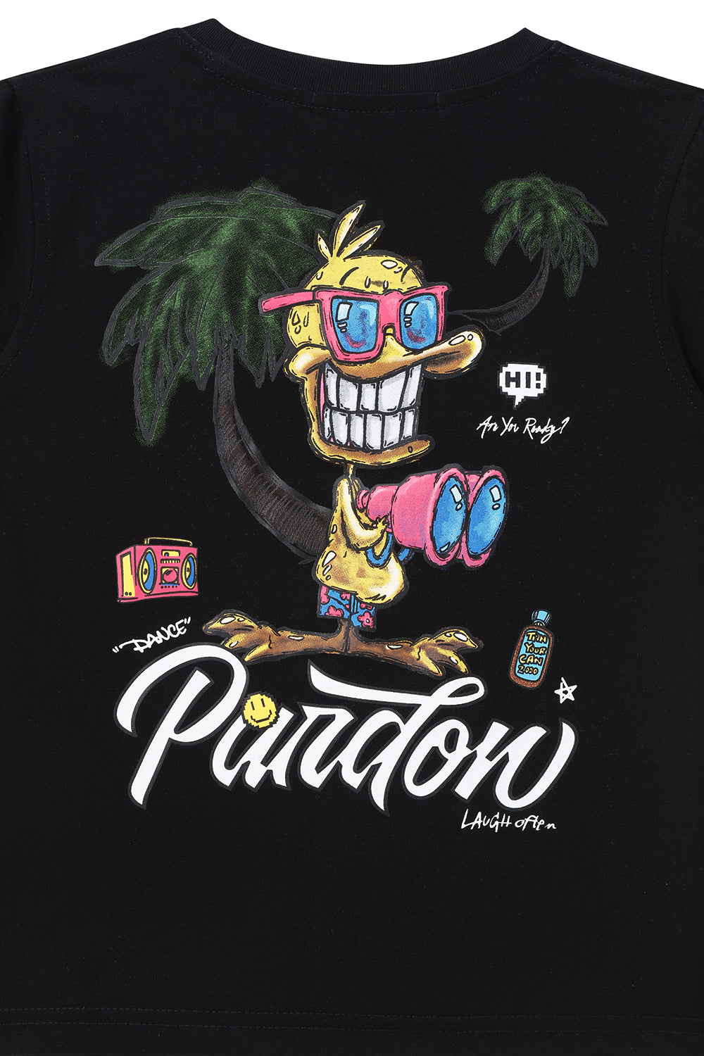 Kids Black Label "PARDON" Crew Neck T-Shirt