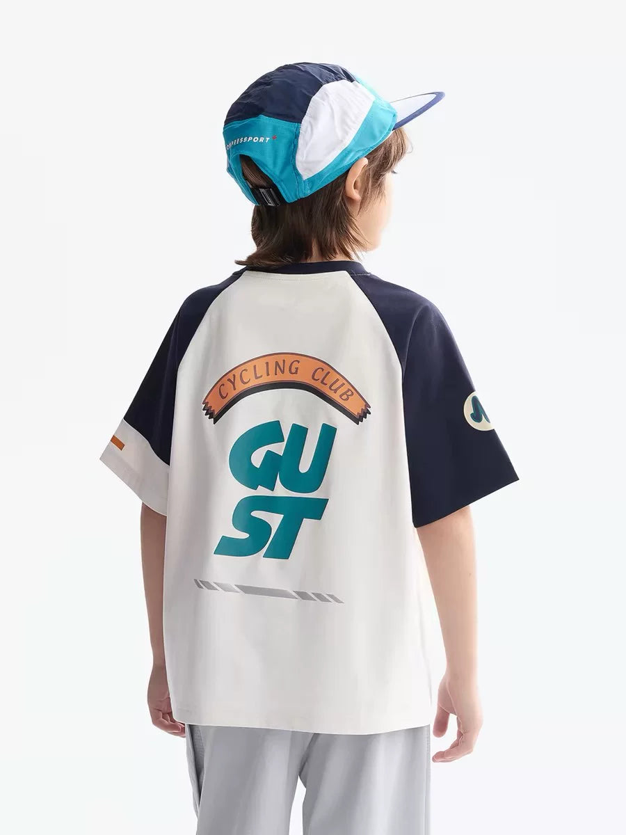 120 to 170 quick drying short sleeved collection for boys' summer new style children's sports short sleeved T-shirt without tag