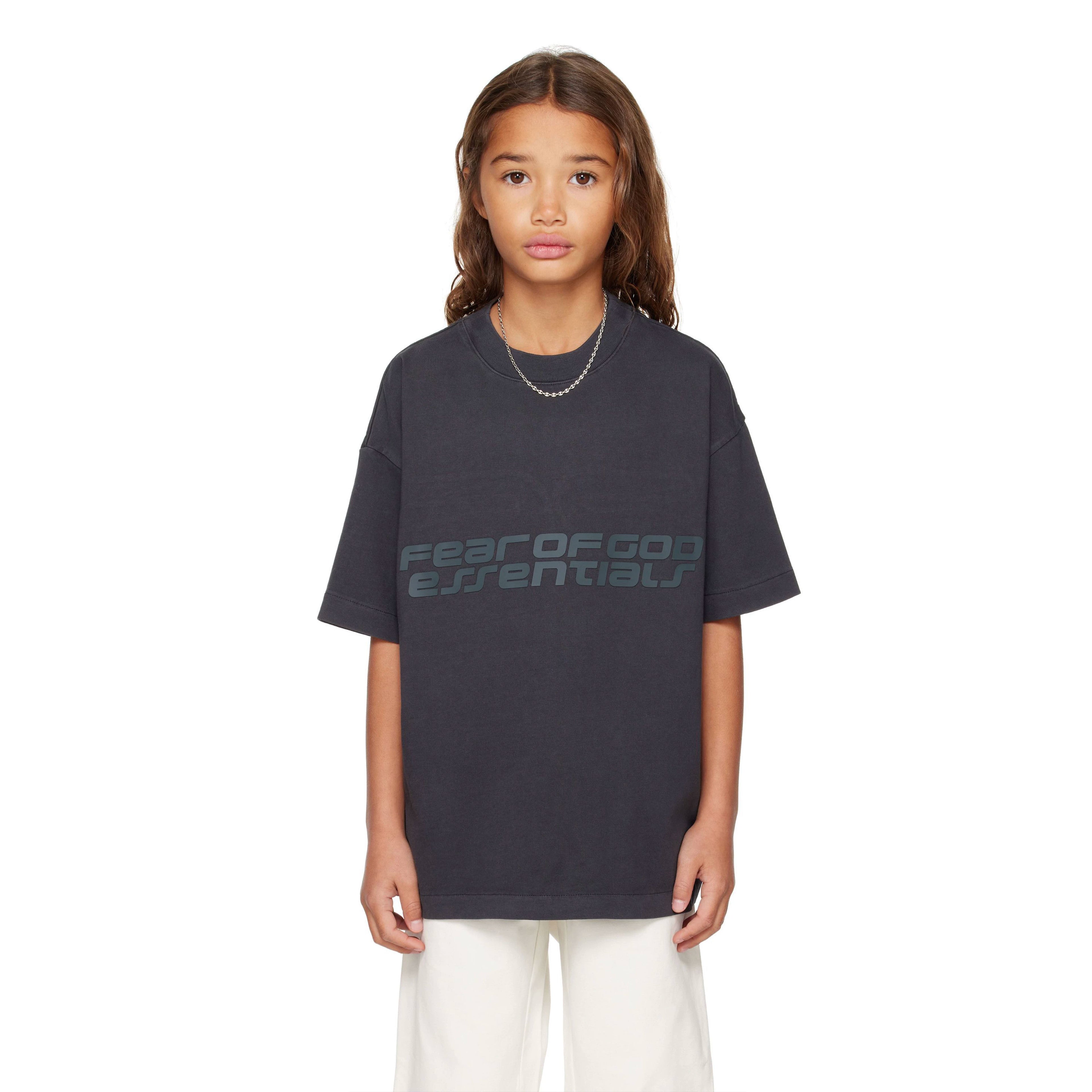 Essentials Children's Short Sleeve 26ss Series Holiday Men's and Women's T-shirts Summer Trendy Brand Children's Clothing Set