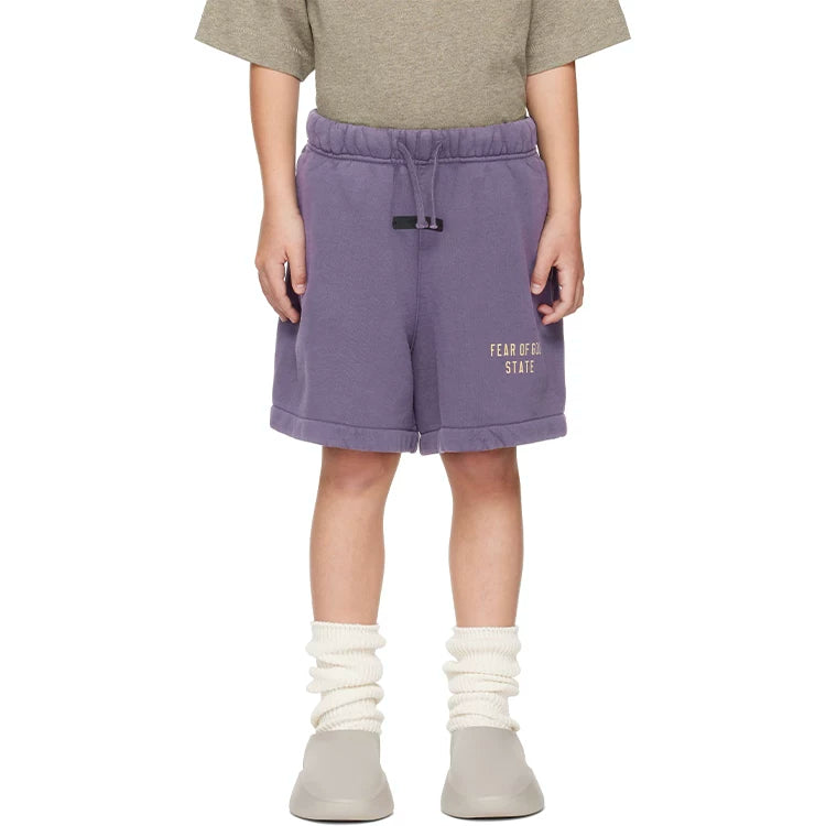 Essentials Children's Short Sleeve 25ss Series Holiday Men's and Women's T-shirts Summer Trendy Brand Children's Clothing Set