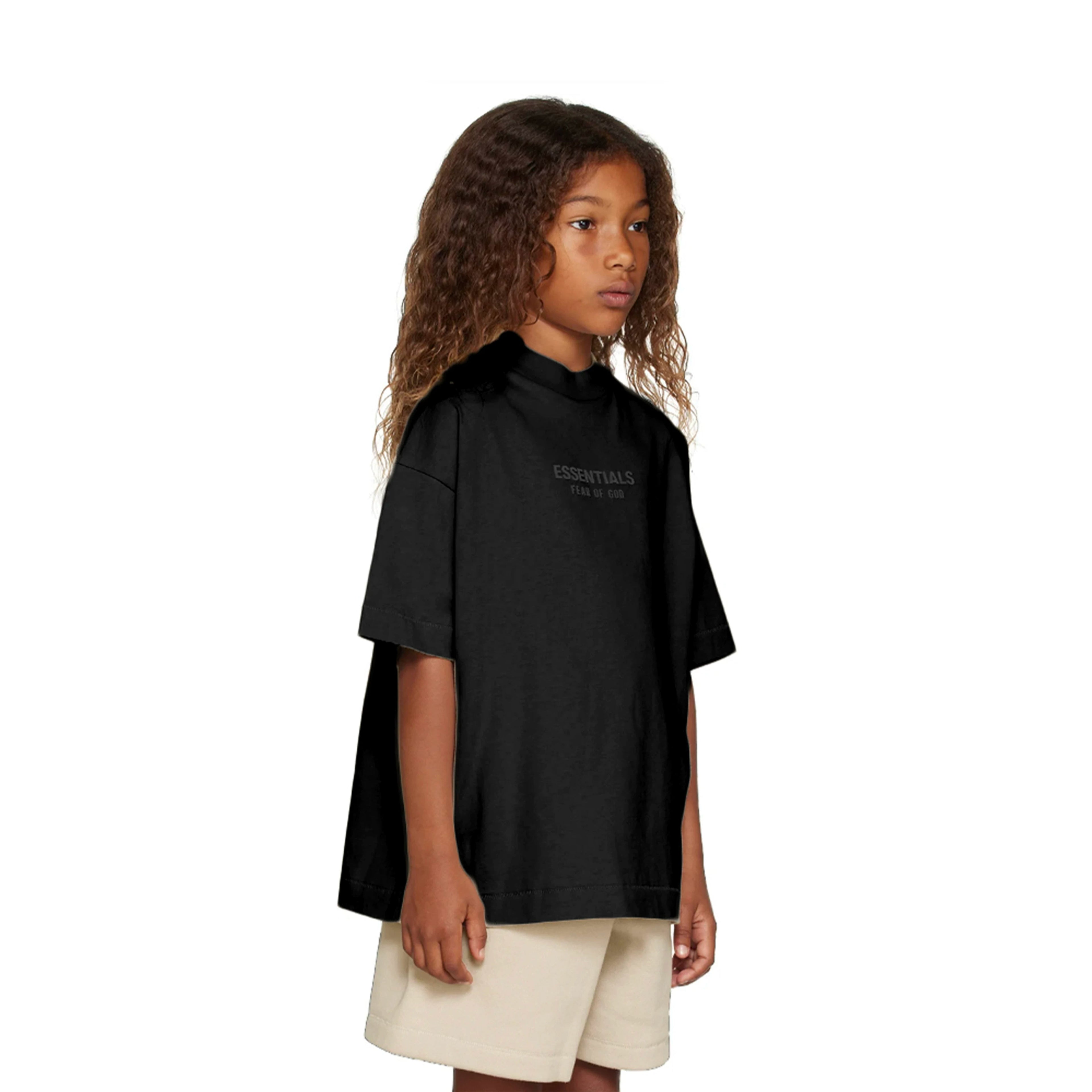 Essentials Children's Short Sleeve 24 Style Fog T-shirt Small Font Summer Trendy Brand Children's Clothing Set for Boys and Girls