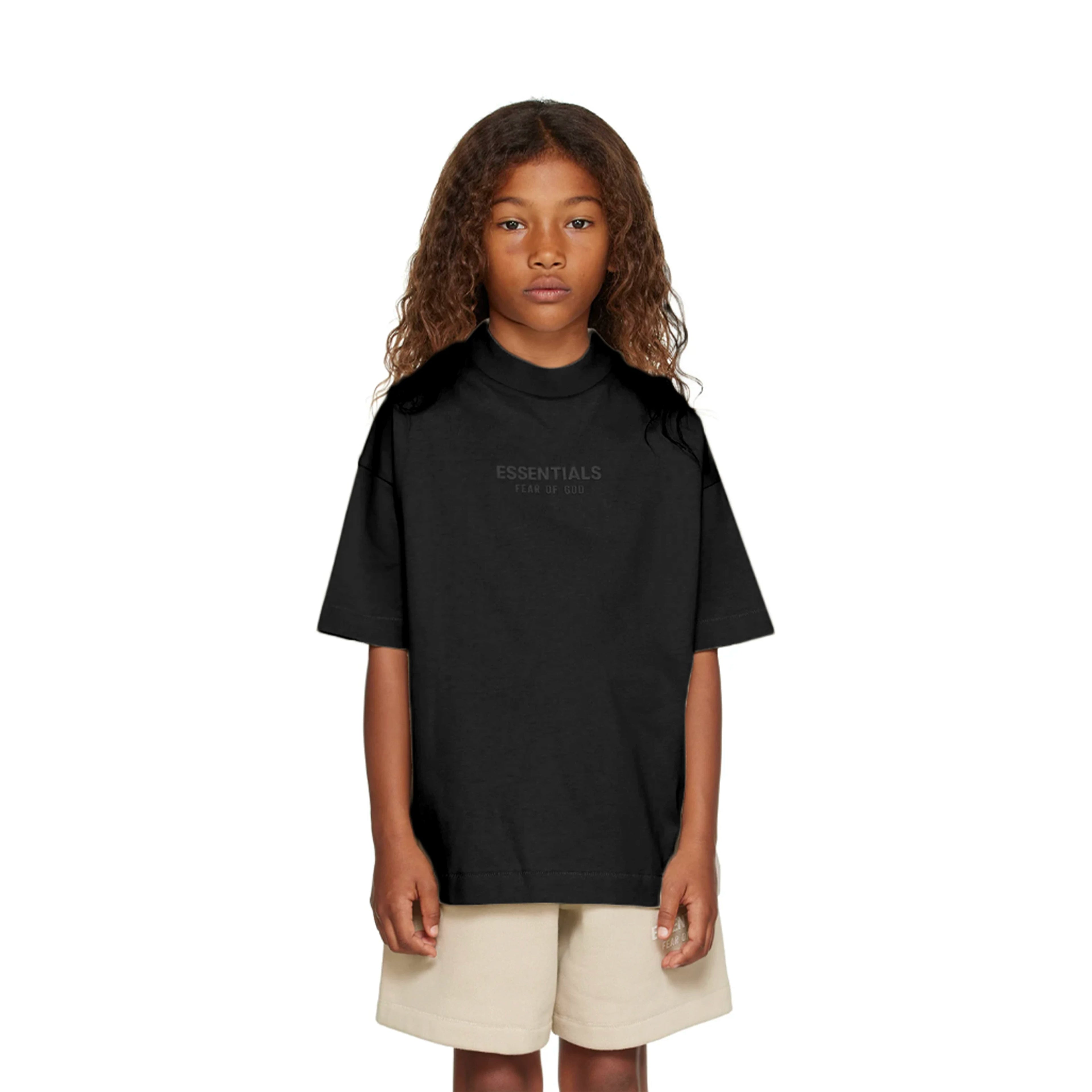 Essentials Children's Short Sleeve 24 Style Fog T-shirt Small Font Summer Trendy Brand Children's Clothing Set for Boys and Girls