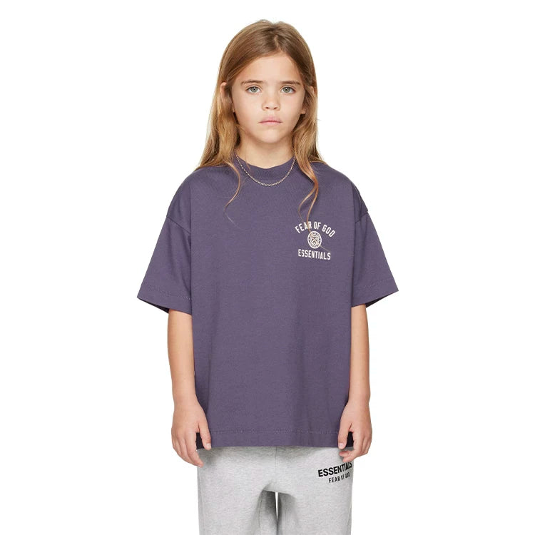 Essentials Children's Short Sleeves 25 Holiday Series T-shirts for Boys and Girls Summer Trendy Brand Children's Clothing