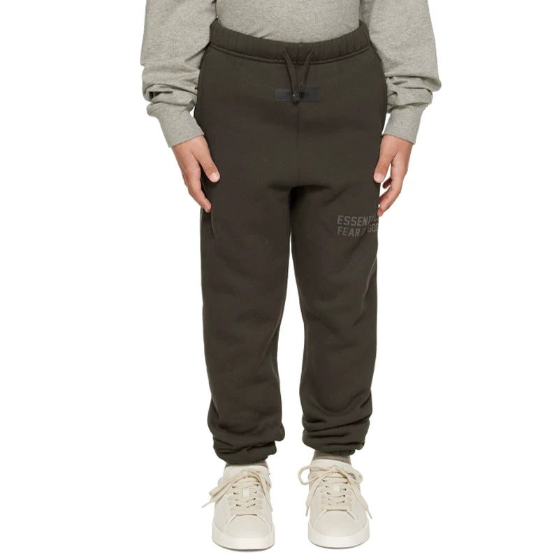 Essentials Children's Hoodie 24ss Haze Blue Tide Brand Loose Hooded and Velvet Set for Boys and Girls