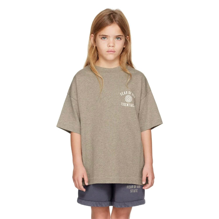 Essentials Children's Short Sleeves 25 Holiday Series T-shirts for Boys and Girls Summer Trendy Brand Children's Clothing