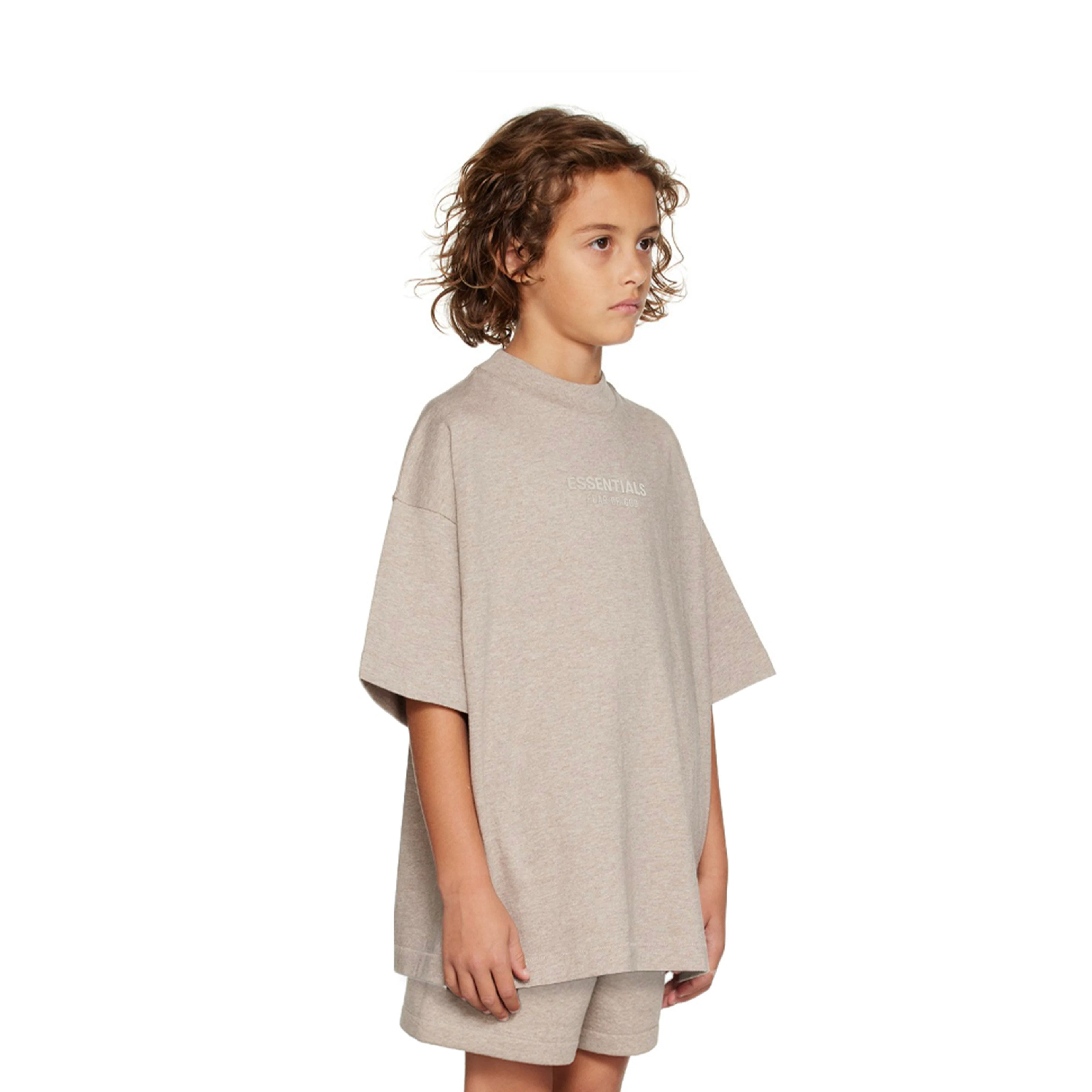 Essentials Children's Short Sleeve 24 Style Fog T-shirt Small Font Summer Trendy Brand Children's Clothing Set for Boys and Girls