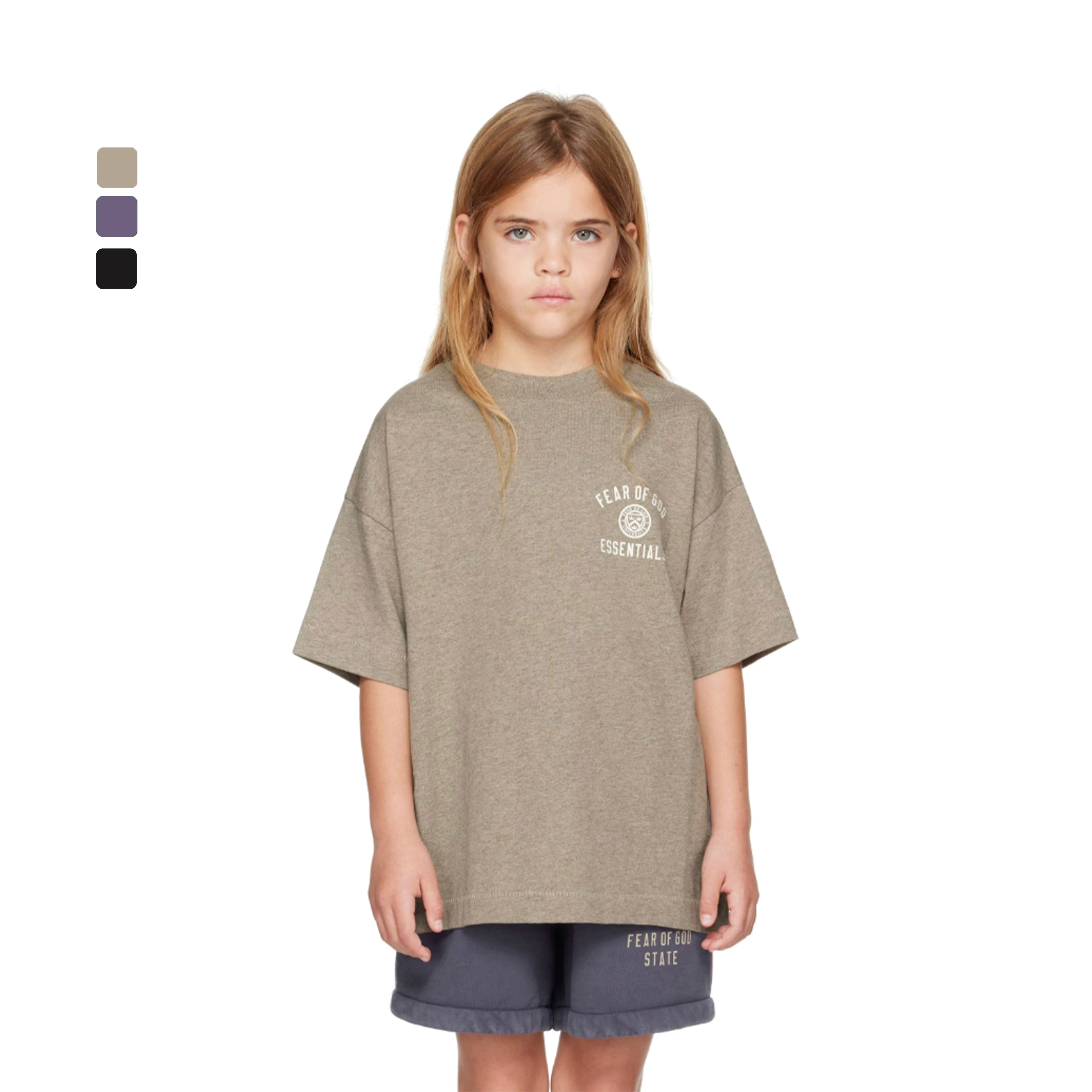 Essentials Children's Short Sleeves 25 Holiday Series T-shirts for Boys and Girls Summer Trendy Brand Children's Clothing