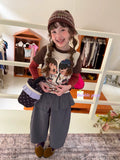Papa Children's Clothing 26 Autumn New Collection Girls' and Children's Korean Edition Cartoon Printed Long Sleeve T-shirt Children's Butt Curtain Casual Pants