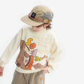 Ma Family Boys' and Girls' Hoodies 25 Autumn College Trend Cool Shake Fleece Casual Cartoon Top (No Tag)