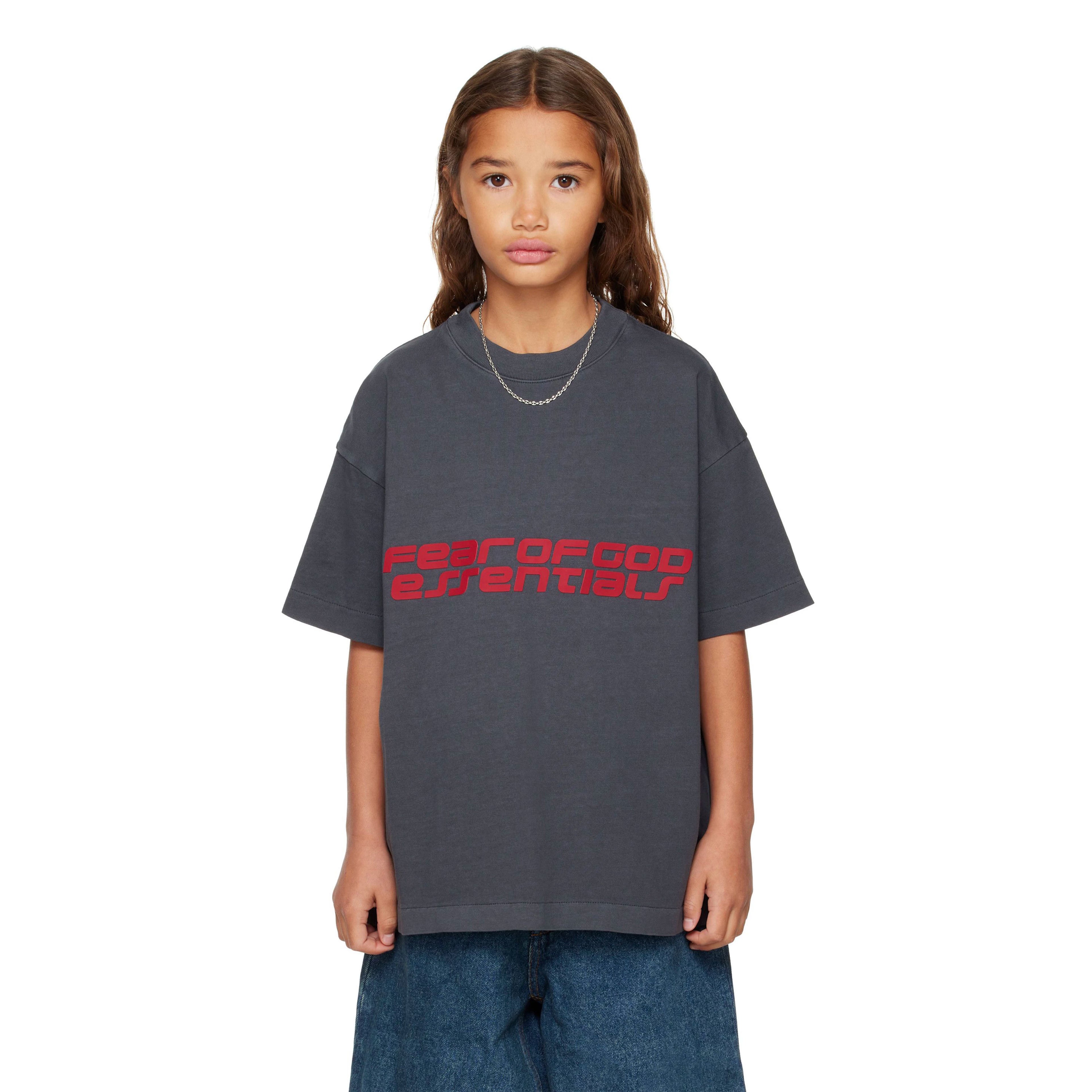 Essentials Children's Short Sleeve 26ss Series Holiday Men's and Women's T-shirts Summer Trendy Brand Children's Clothing Set