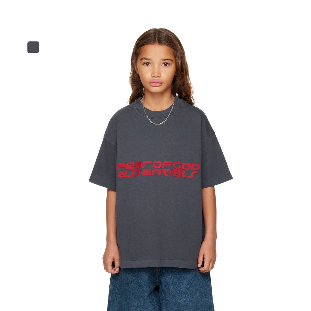 Essentials Children's Short Sleeve 26ss Series Holiday Men's and Women's T-shirts Summer Trendy Brand Children's Clothing Set