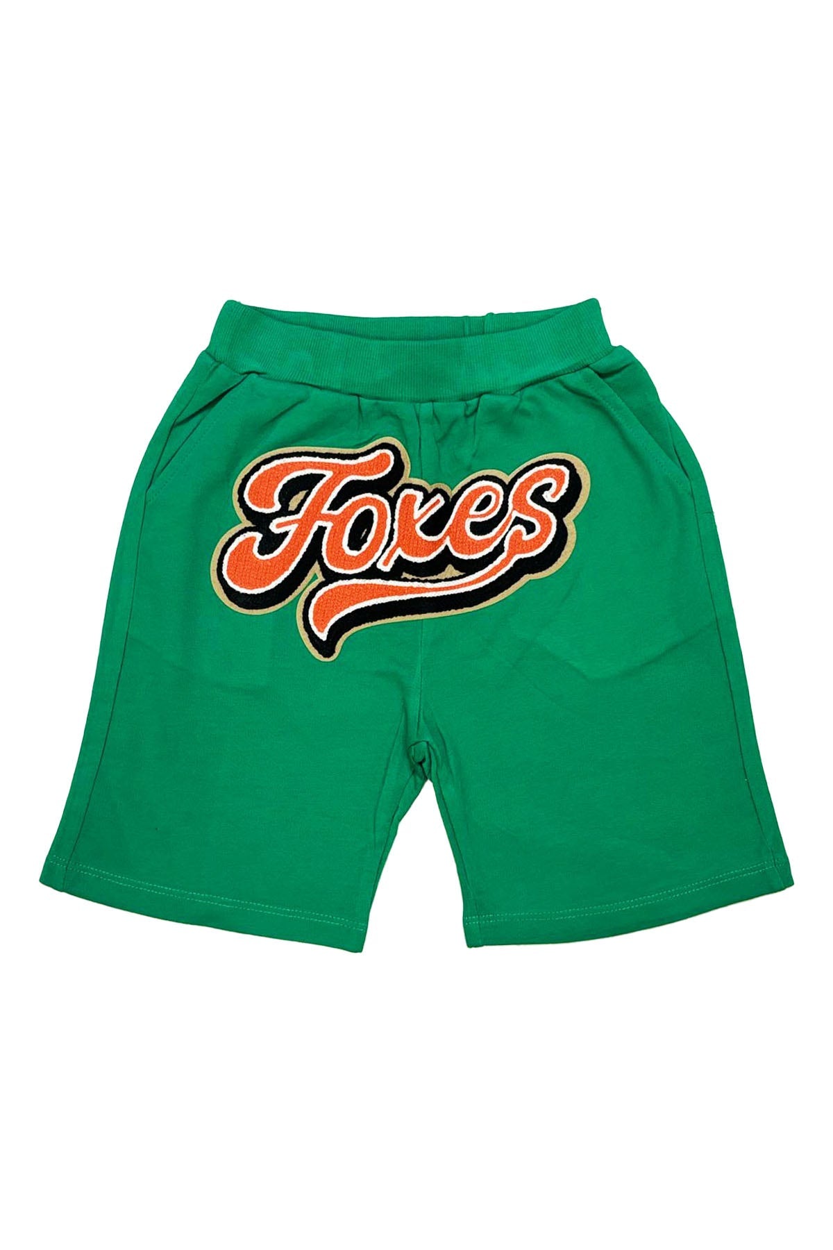 Kids Foxes Chenille Cotton Shorts