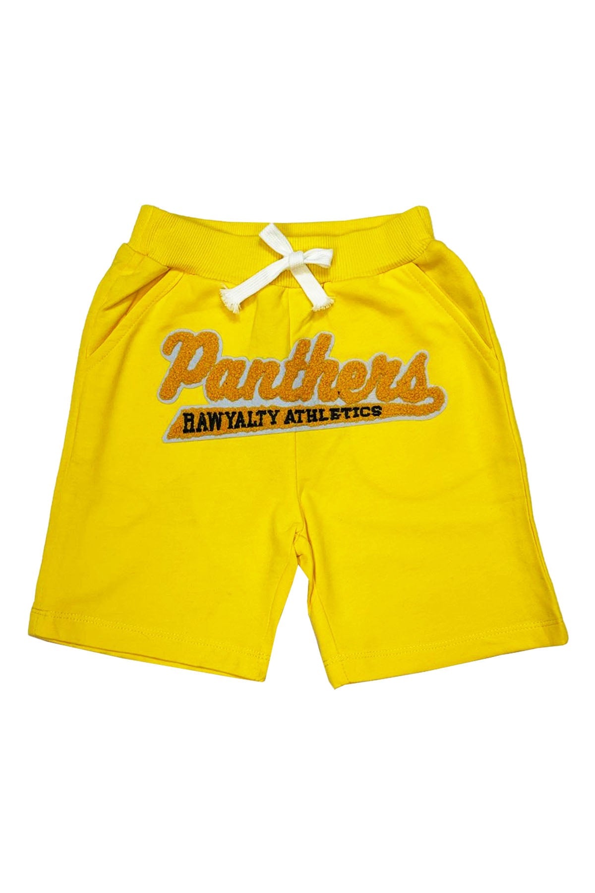Kids Panthers Chenille Cotton Shorts