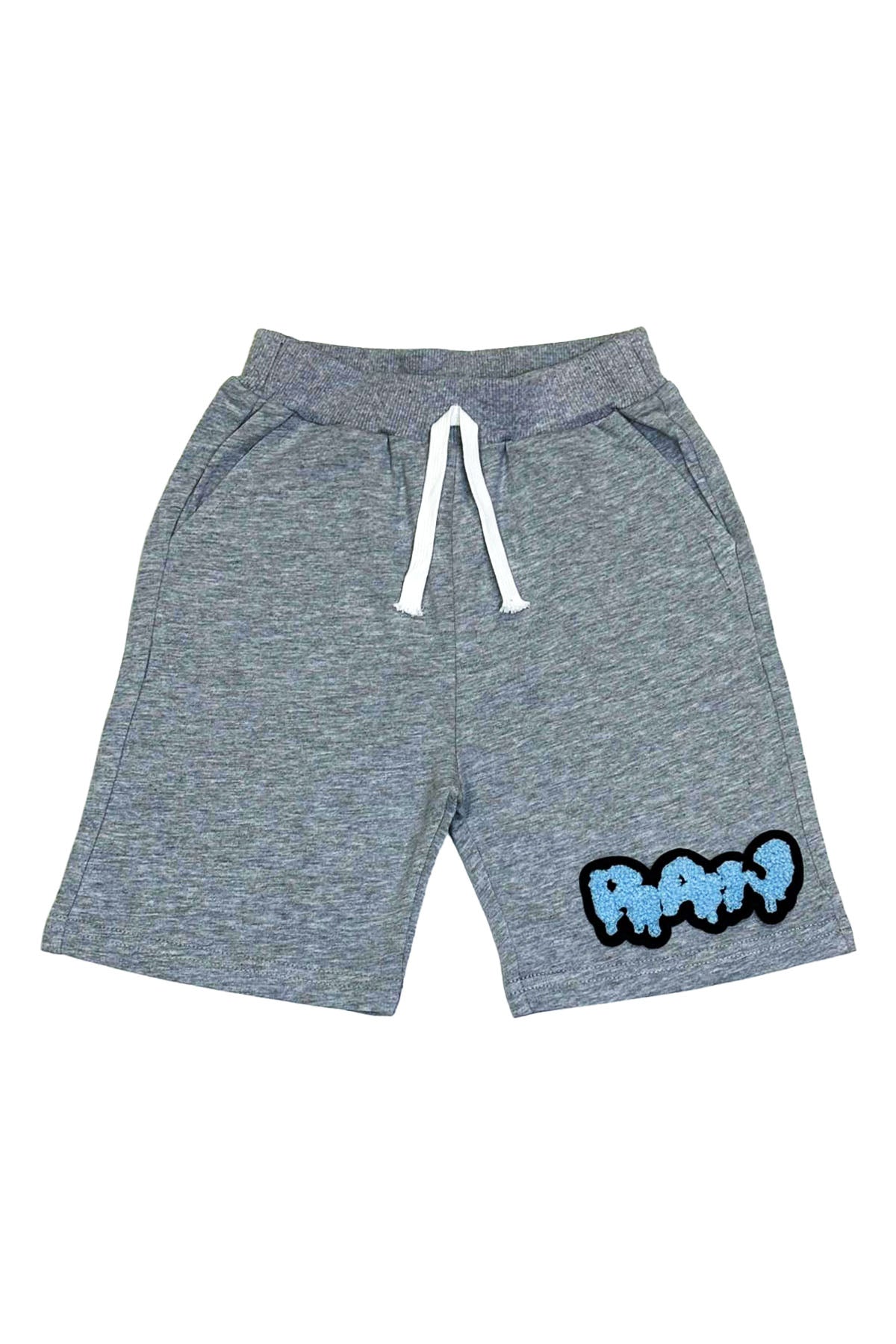 Kids RAW Drip Sky Chenille Cotton Shorts
