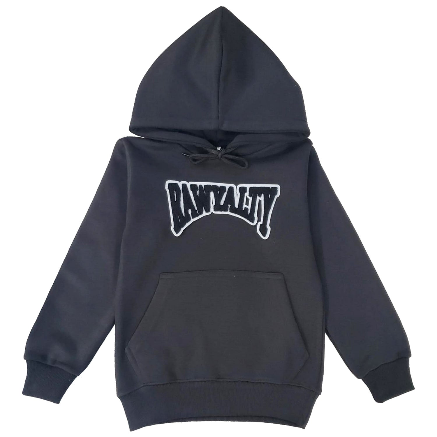 Kids Rawyalty Black Chenille Hoodie