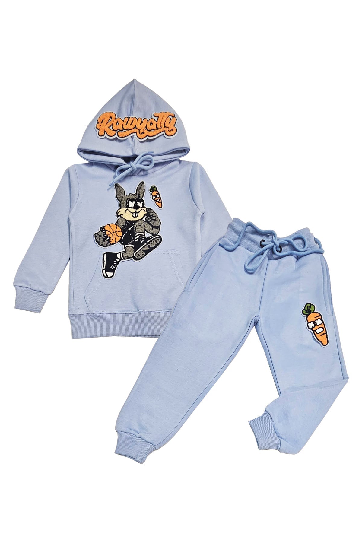 Kids Rabbit Chenille Hoodie and Jogger Set