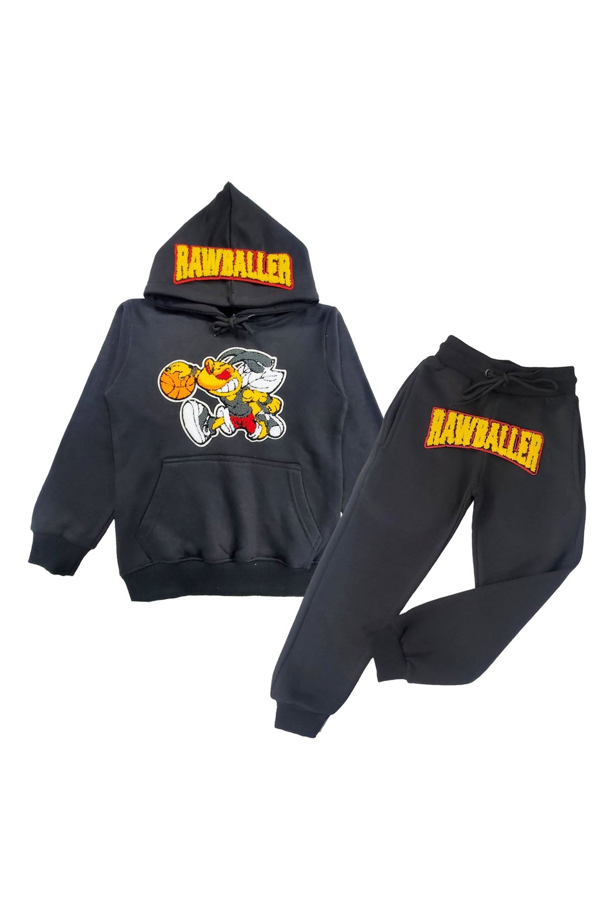 Kids Rawballer Chenille Hoodie and Jogger Set