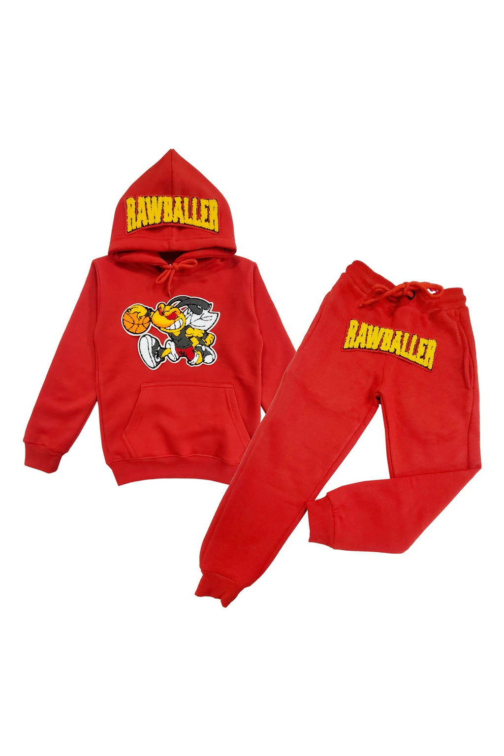 Kids Rawballer Chenille Hoodie and Jogger Set