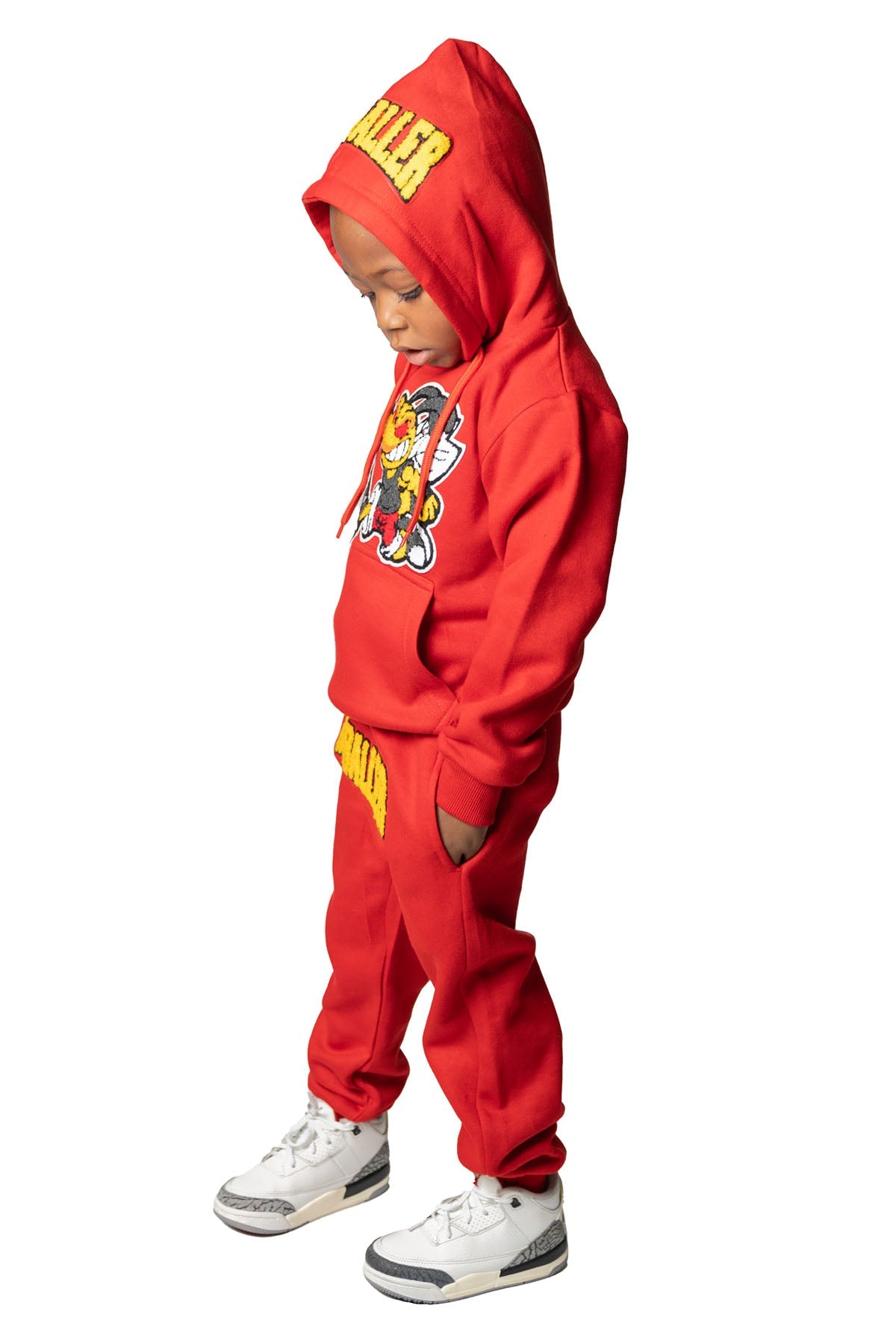 Kids Rawballer Chenille Hoodie and Jogger Set