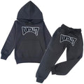 Kids Rawyalty Black Chenille Hoodie and Jogger Set