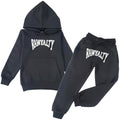 Kids Rawyalty White Chenille Hoodie and Jogger Set