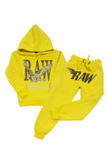 Kids RAW World Tour Black Bling Hoodie and RAW Wing Black Bling Jogger Set