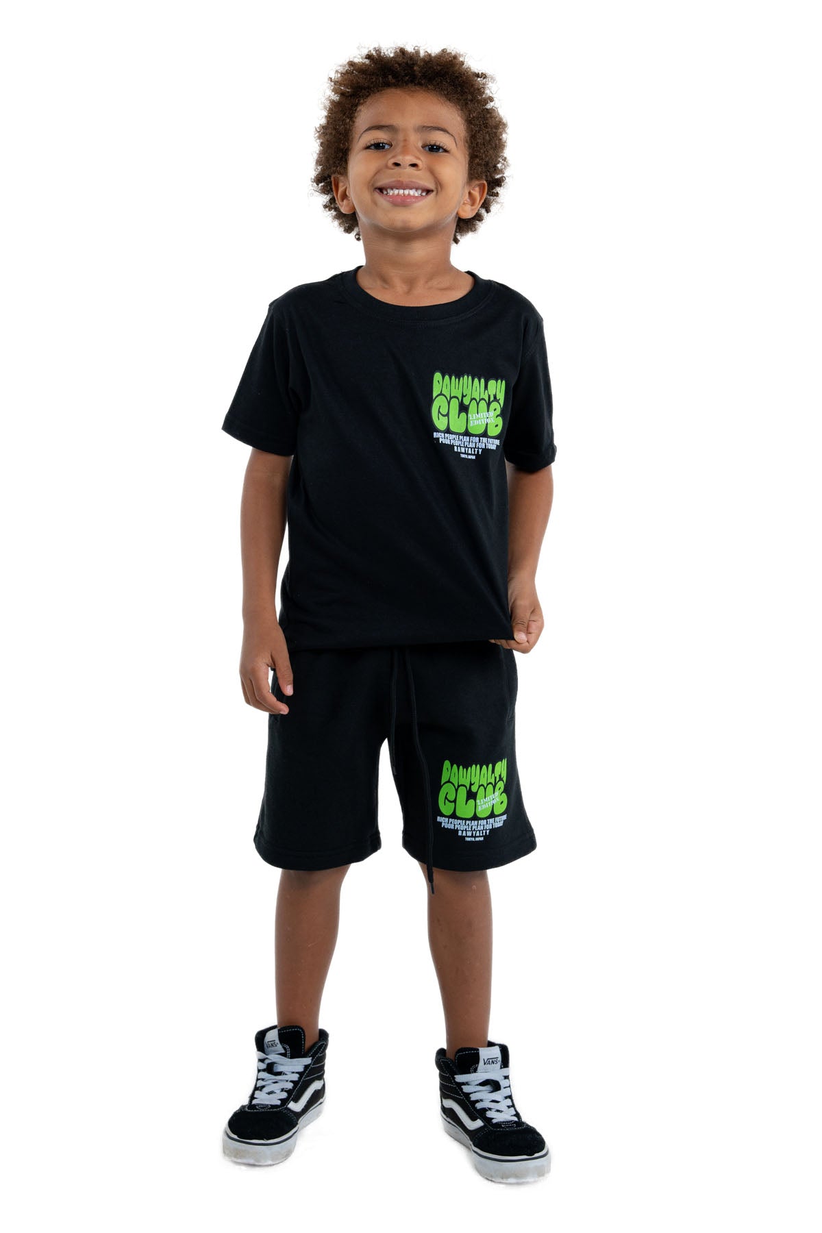 Kids Rawyalty Club T-Shirt and Cotton Shorts Set