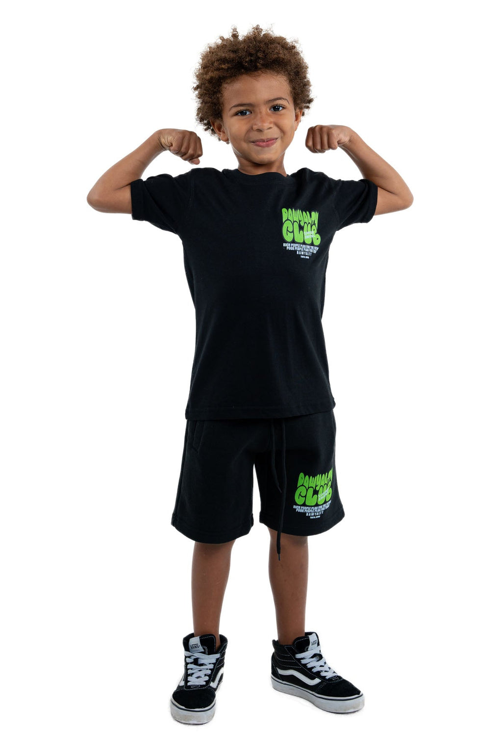 Kids Rawyalty Club T-Shirt and Cotton Shorts Set
